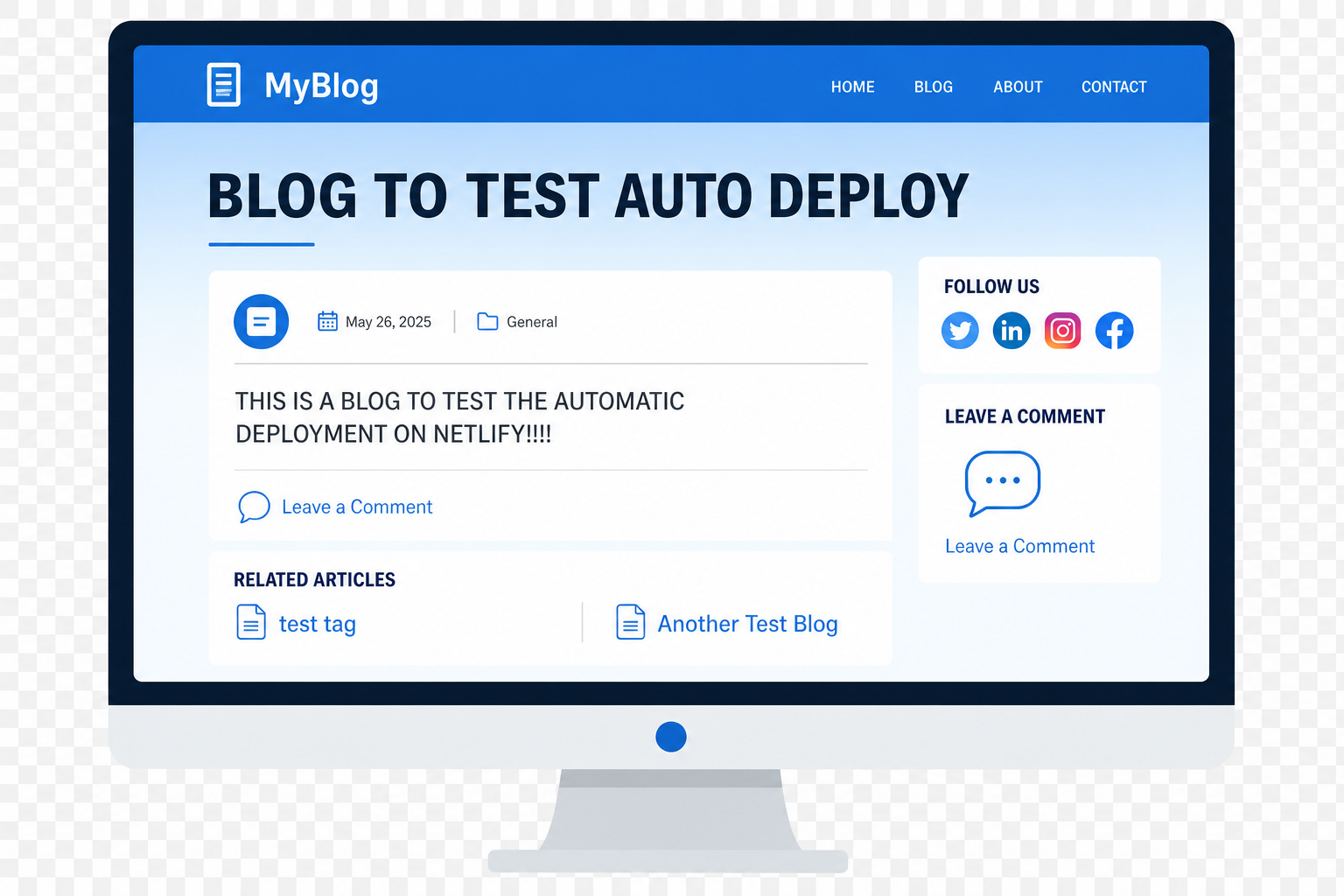 BLOG TO TEST AUTO DEPLOY